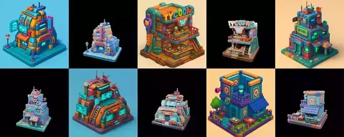 Building Color bundle 29 pack 100 glb