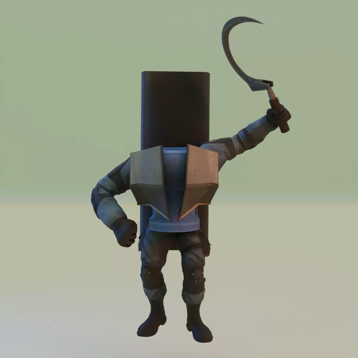 SWAT Mutant Skibidi Toilet 3D model_0