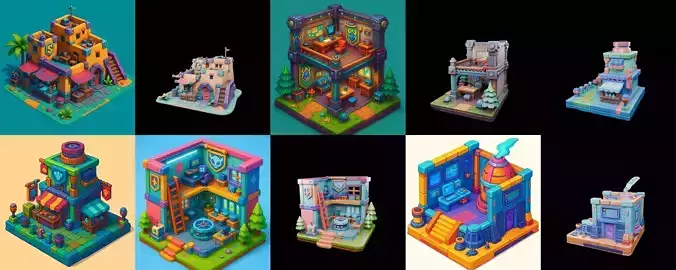 Building Color bundle 21 pack 100 glb