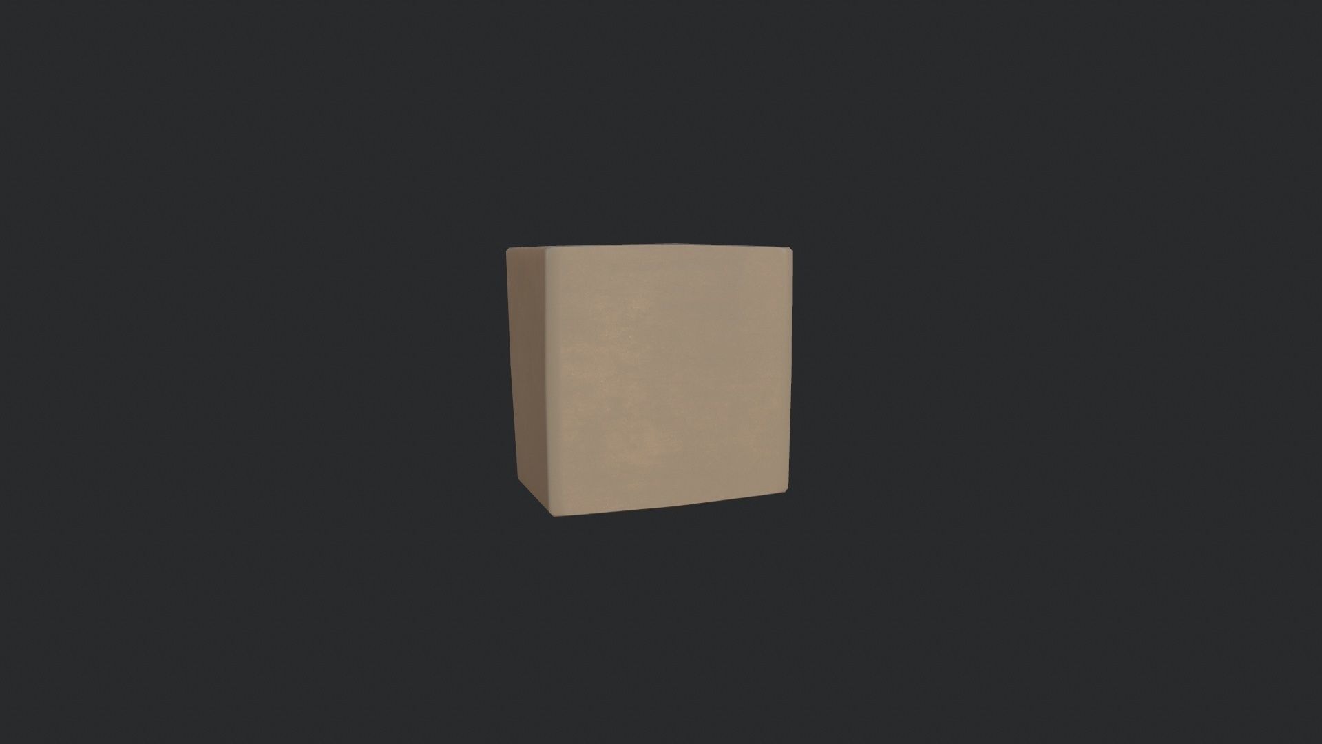 Intercom cube Low-poly 3D model_5