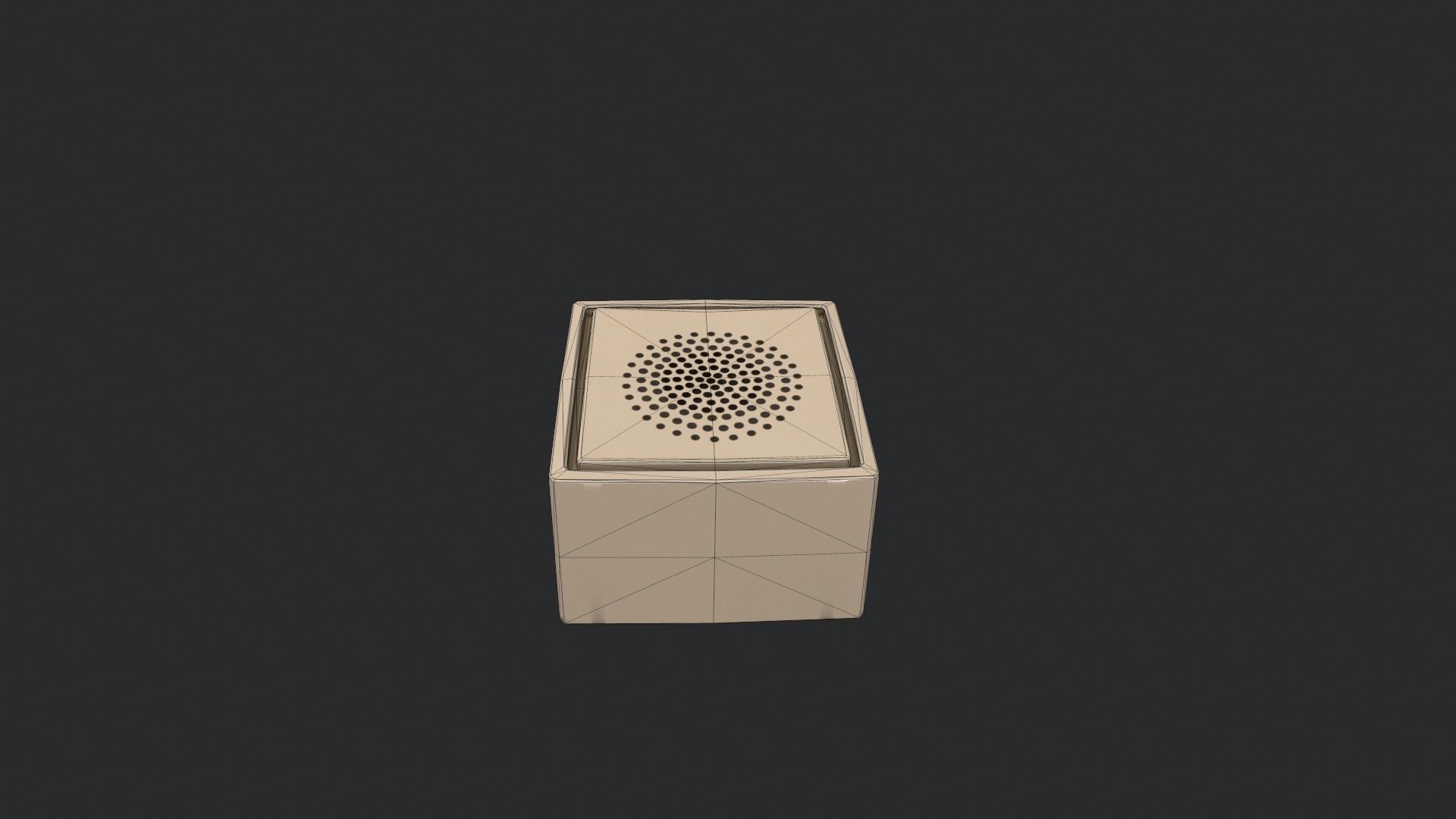 Intercom cube Low-poly 3D model_18