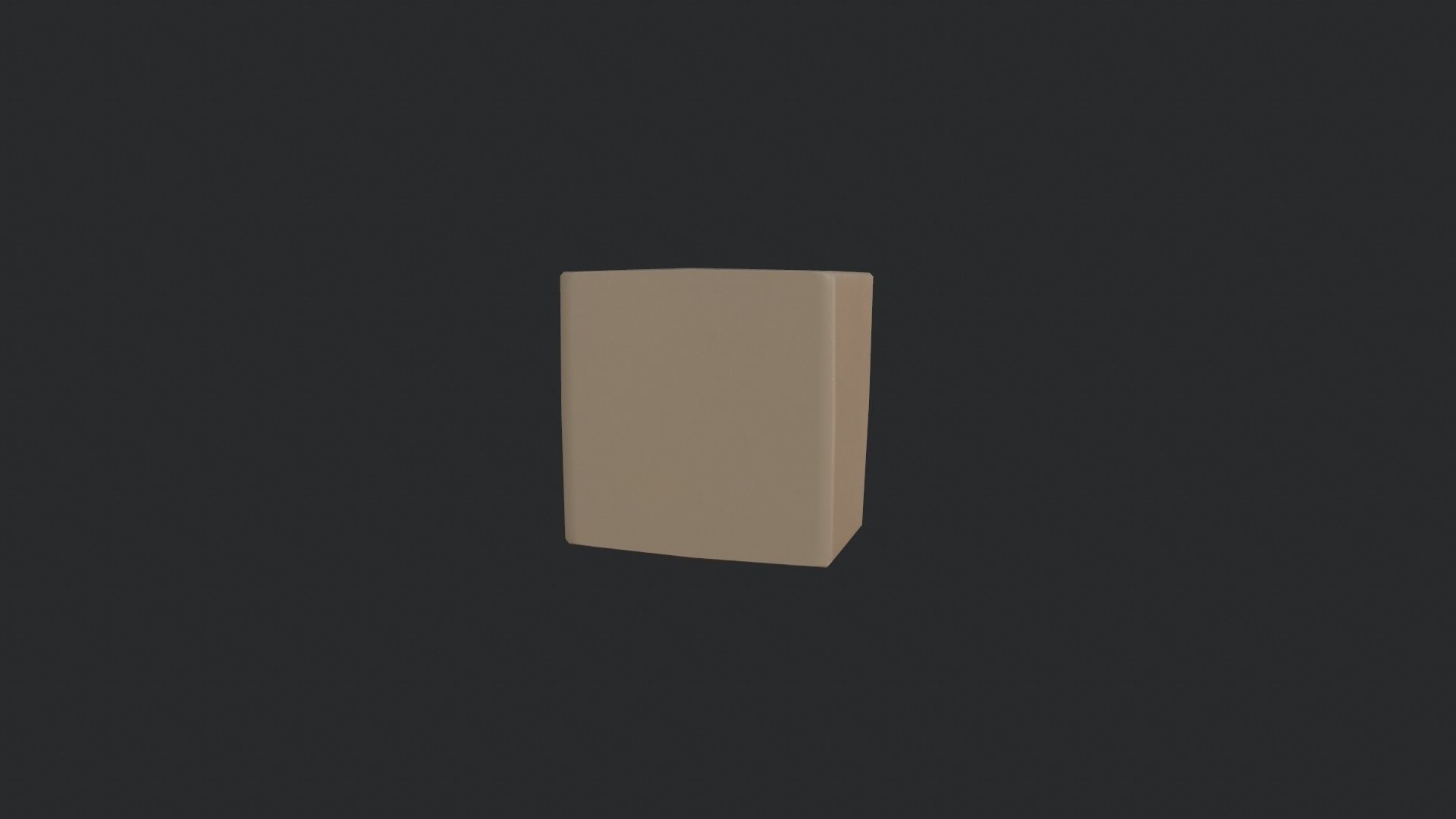 Intercom cube Low-poly 3D model_4