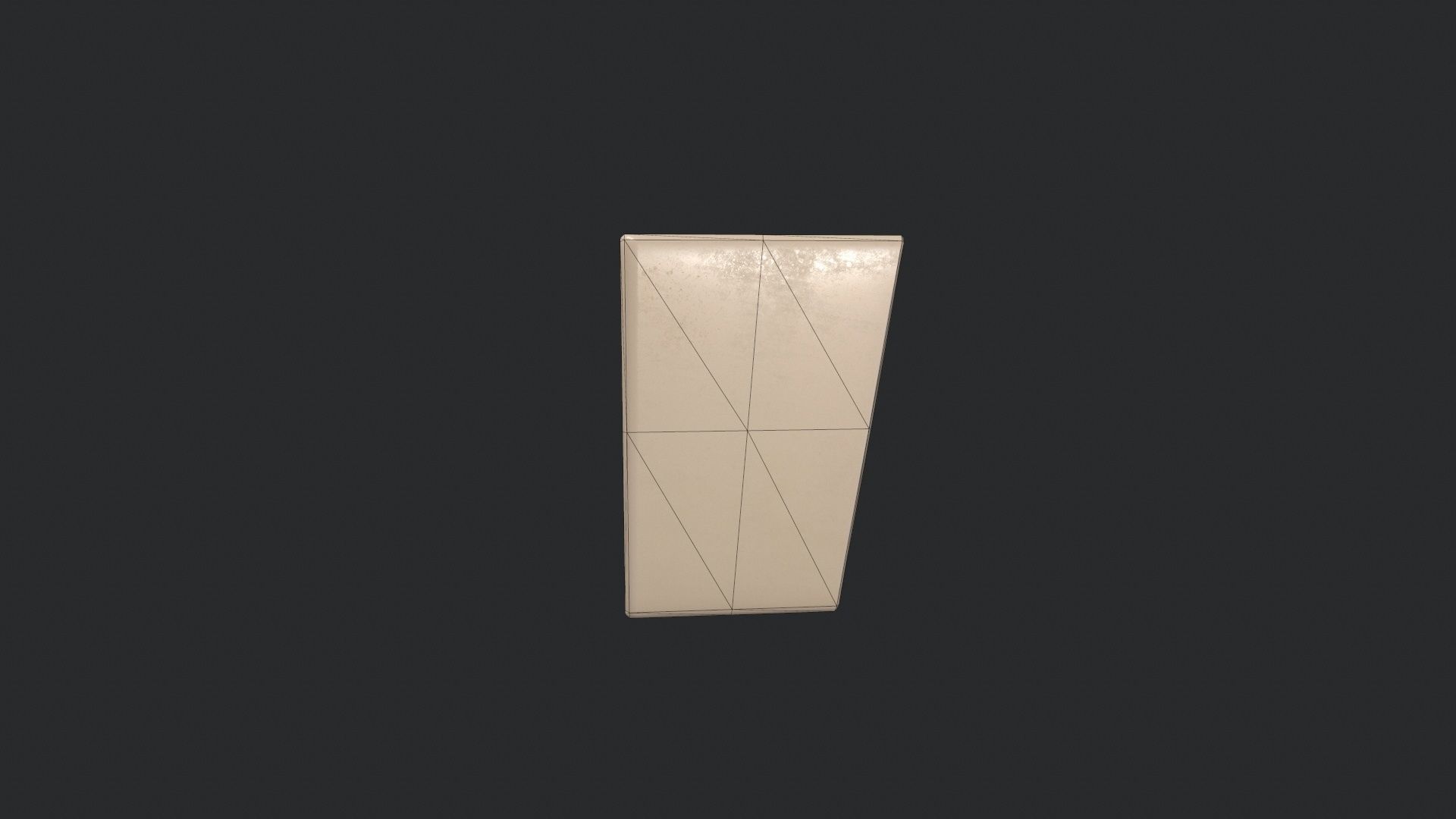 Intercom cube Low-poly 3D model_12