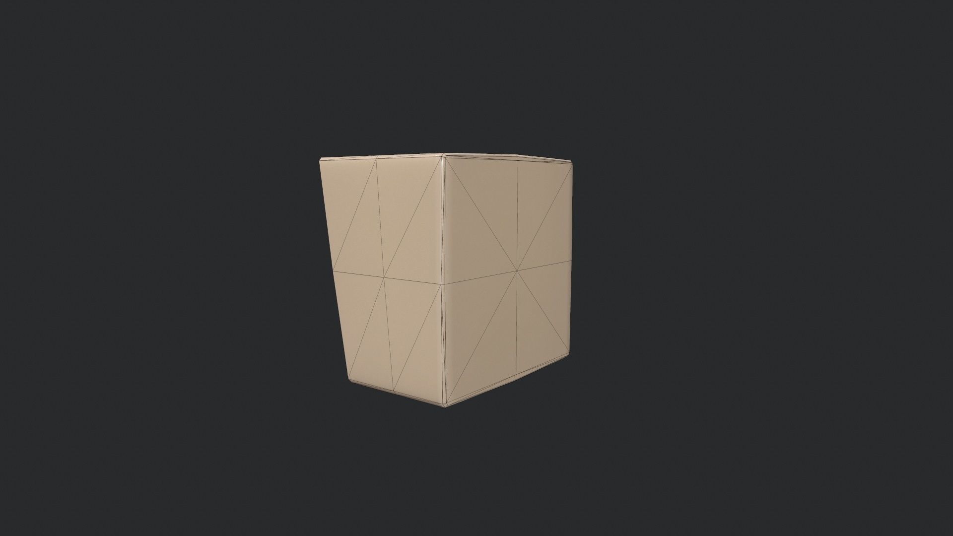 Intercom cube Low-poly 3D model_15
