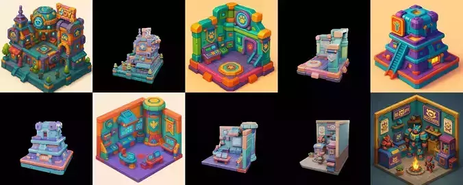 Building Color bundle 19 pack 100 glb