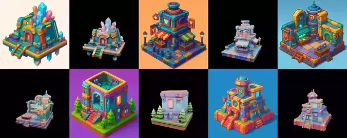 Building Color bundle 18 pack 100 glb