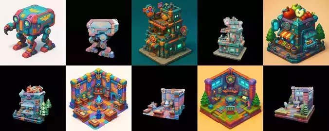 Building Color bundle 16 pack 100 glb