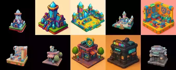 Building Color bundle 15 pack 100 glb