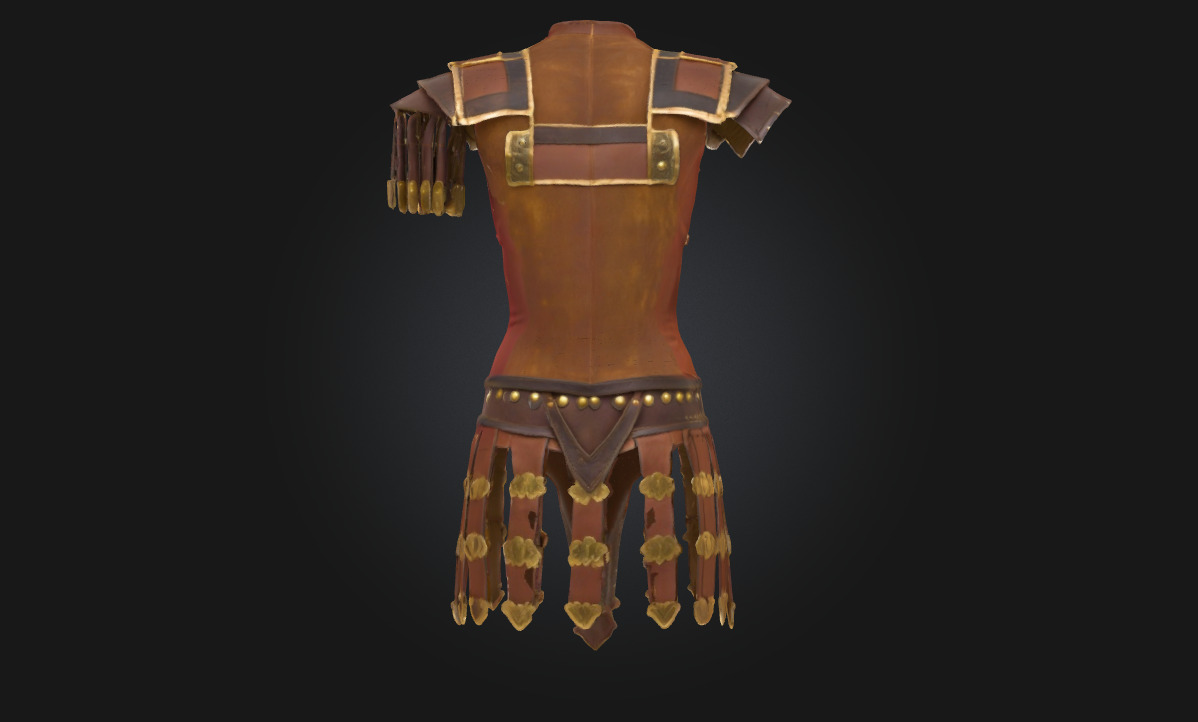 Gladiator Armor Historical Battlewear Model for Combat 3D model_2