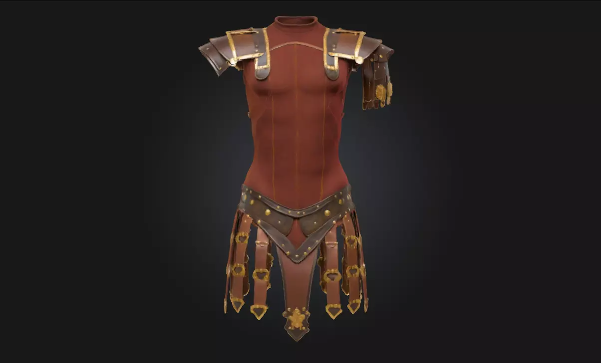 Gladiator Armor Historical Battlewear Model for Combat 3D model_0