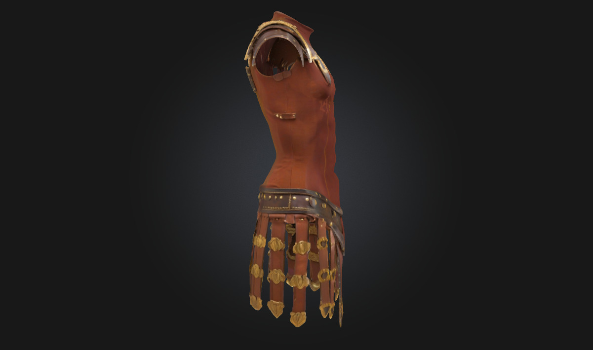 Gladiator Armor Historical Battlewear Model for Combat 3D model_3