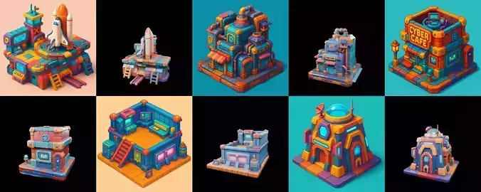 Building Color bundle 12 pack 100 glb