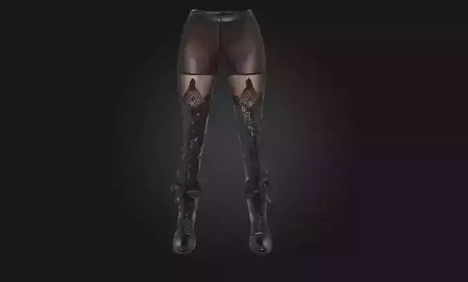 Gothic Elegance Dark Fashion Apparel Model for Fantasy