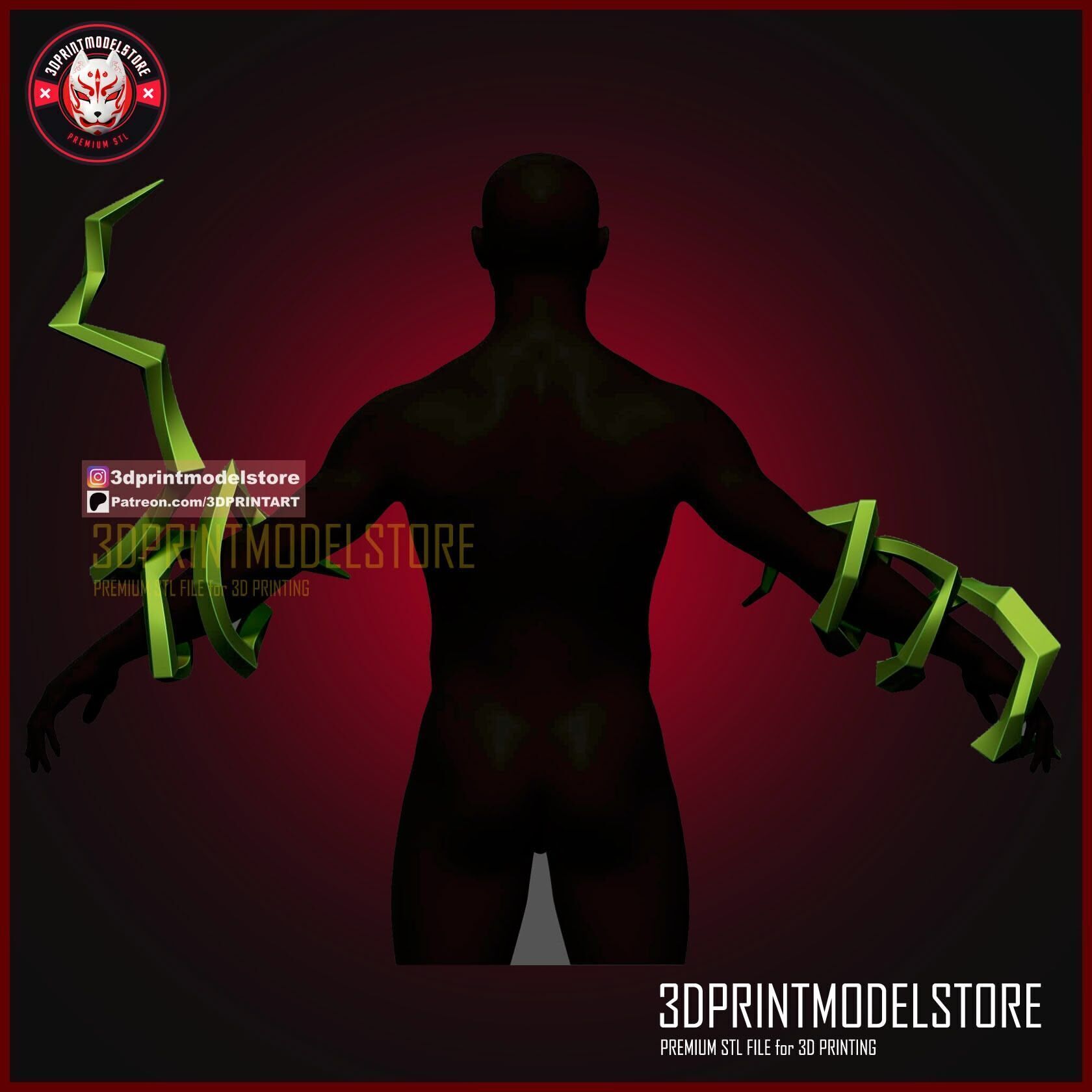 Dark Deku Cosplay - Anime Effect - Lightning - My Hero Academia 3D print model_2