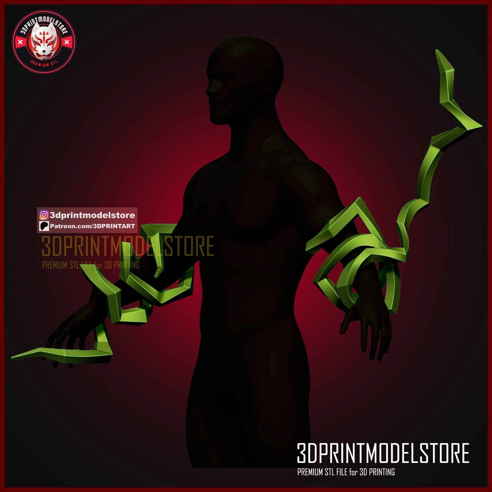 Dark Deku Cosplay - Anime Effect - Lightning - My Hero Academia 3D print model_1