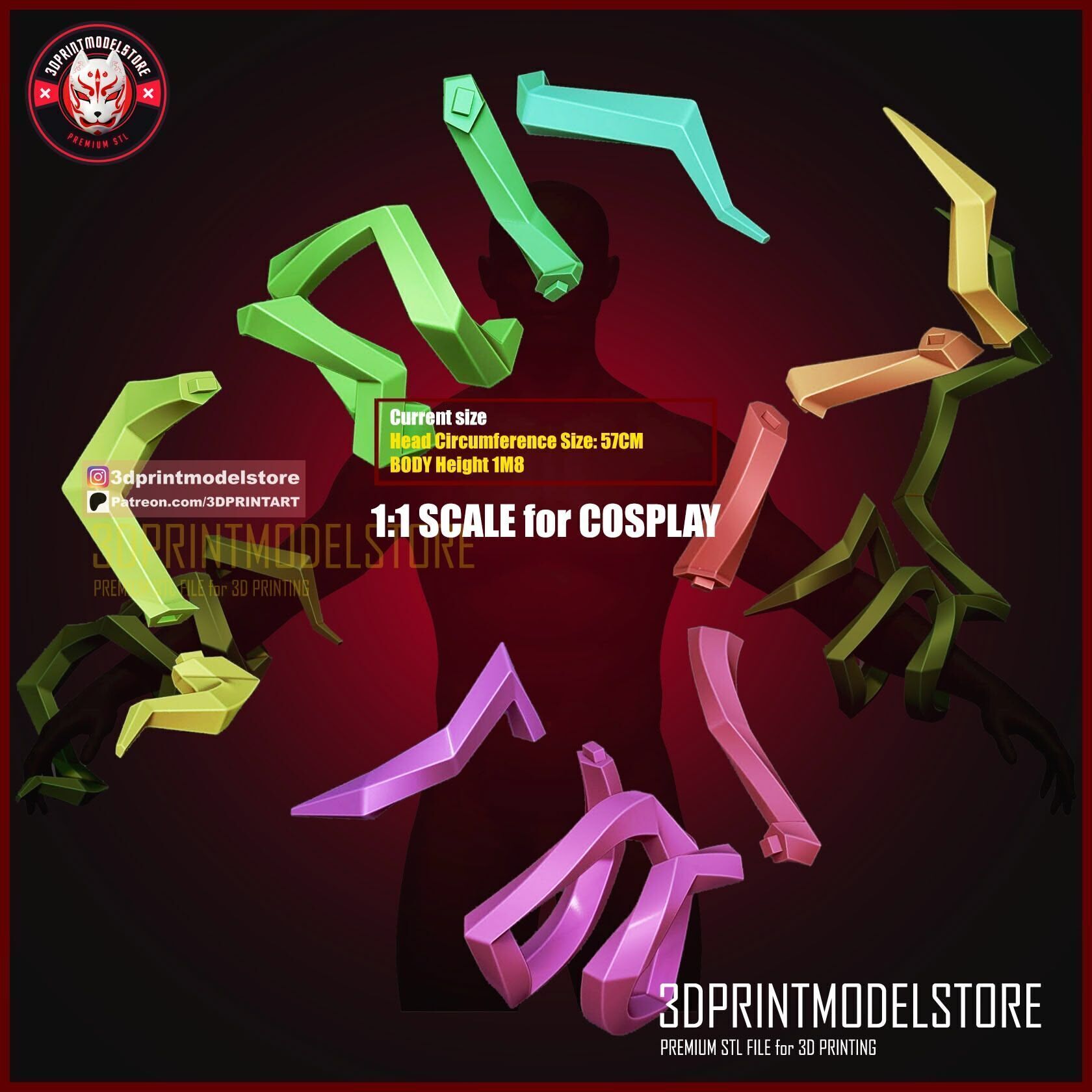 Dark Deku Cosplay - Anime Effect - Lightning - My Hero Academia 3D print model_6