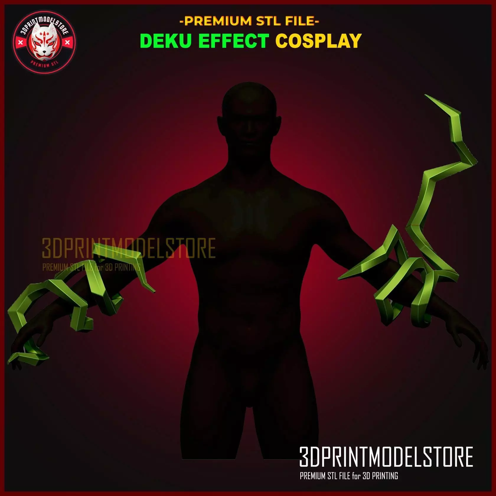 Dark Deku Cosplay - Anime Effect - Lightning - My Hero Academia 3D print model_0