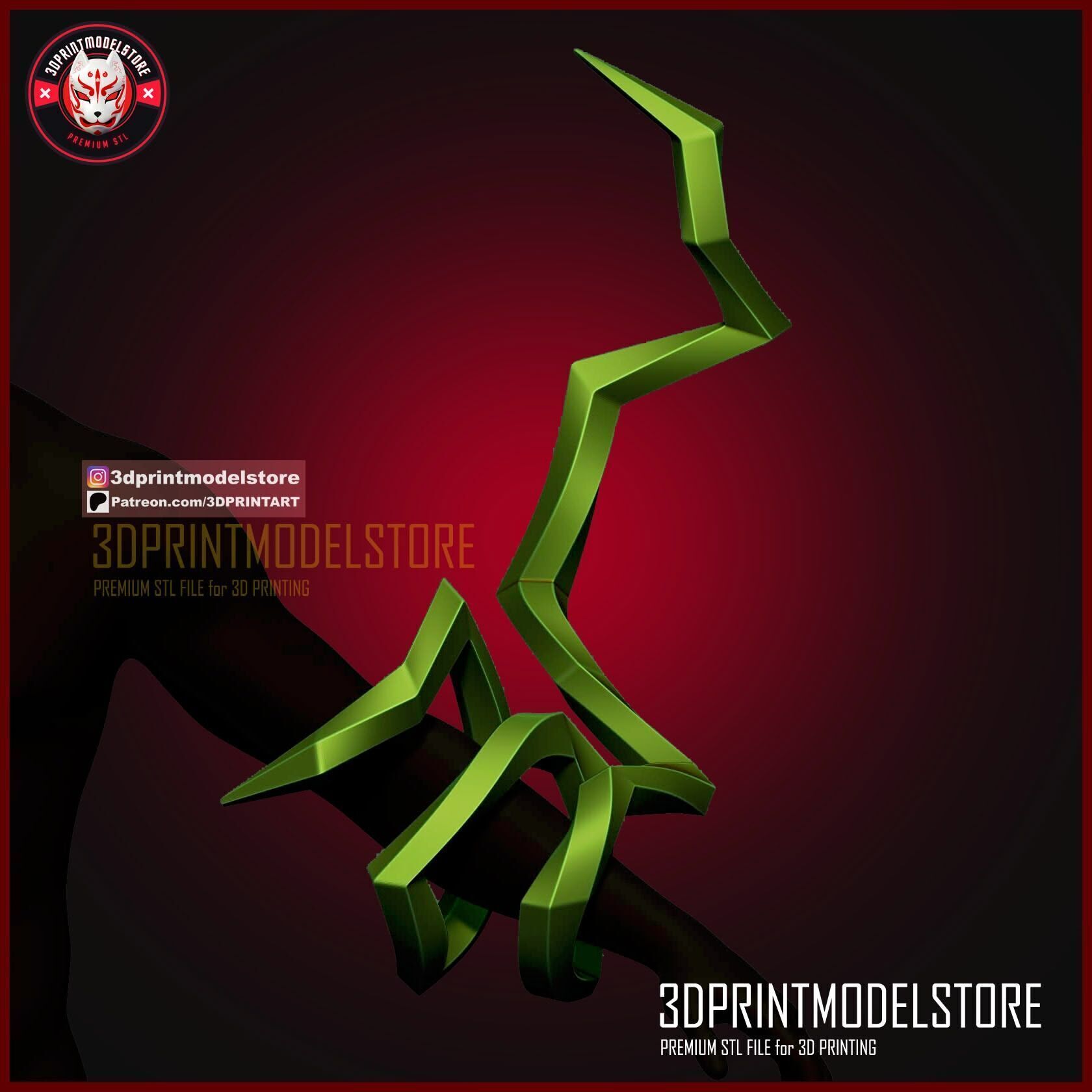 Dark Deku Cosplay - Anime Effect - Lightning - My Hero Academia 3D print model_3