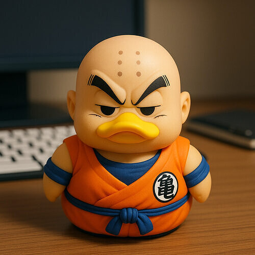 Rubber Duck - Krillin Dragon Ball model  - 3d print 3D print model
