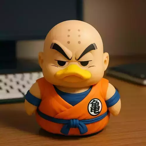 Rubber Duck - Krillin Dragon Ball model  - 3d print 3D print model