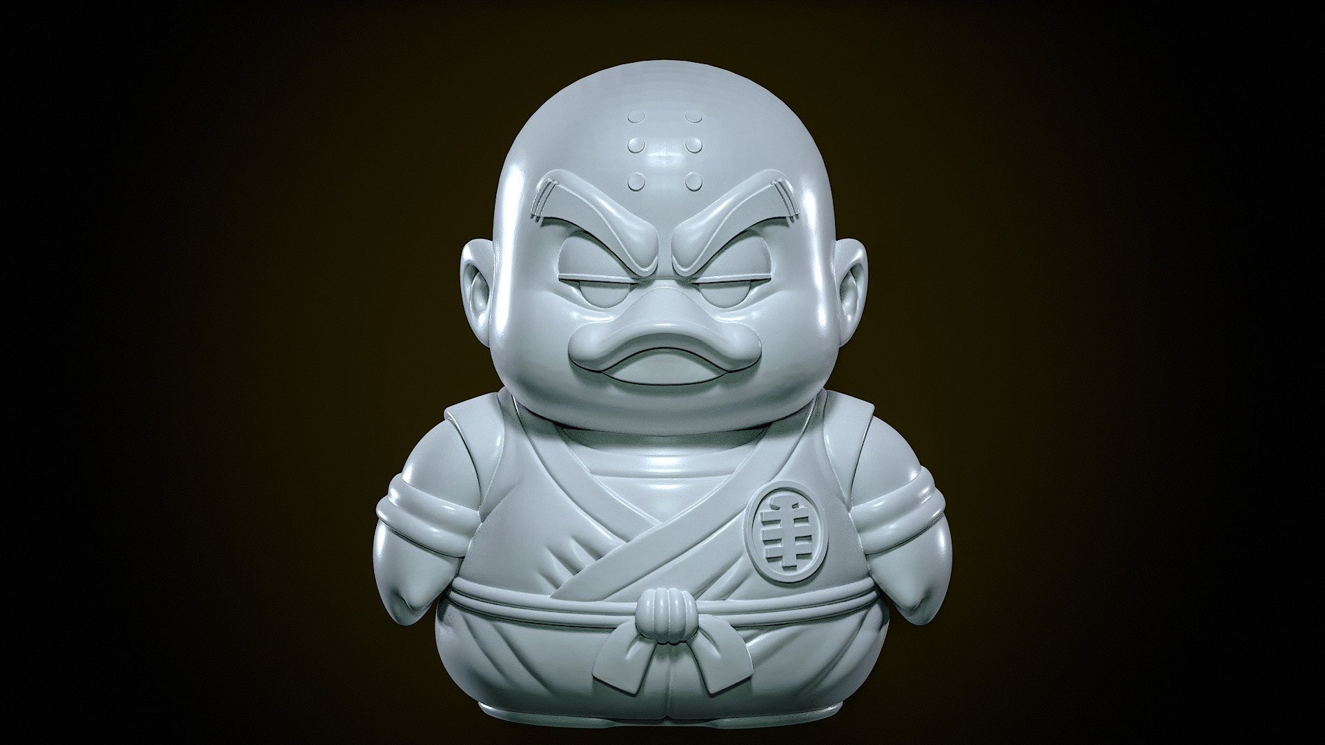 Rubber Duck - Krillin Dragon Ball model - 3d print 3D print model_3