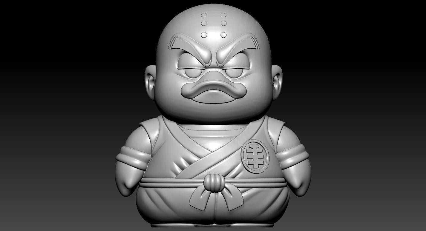 Rubber Duck - Krillin Dragon Ball model - 3d print 3D print model_1