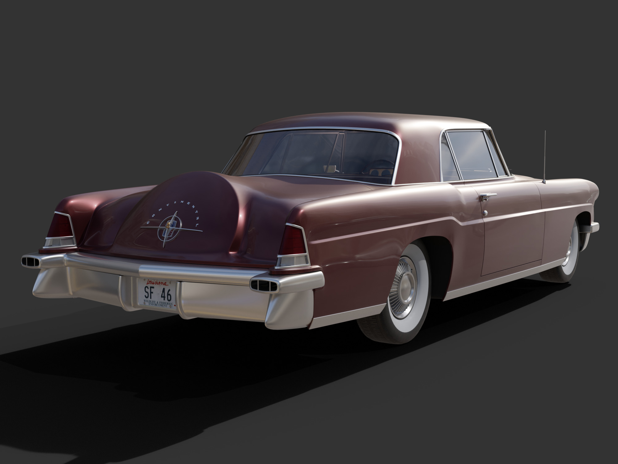 1956 Lincoln Continental Mark II 3D model_8