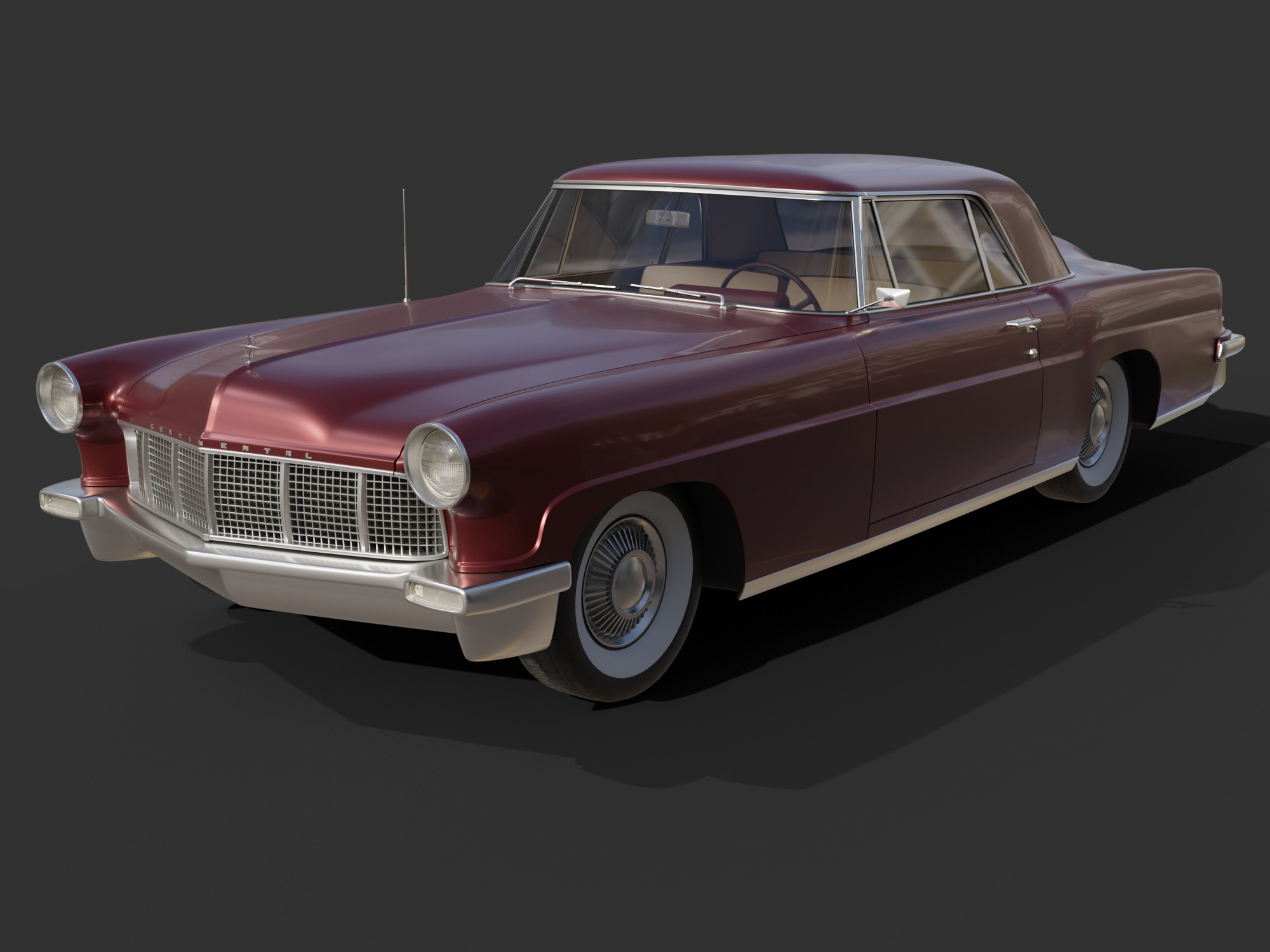 1956 Lincoln Continental Mark II 3D model_1