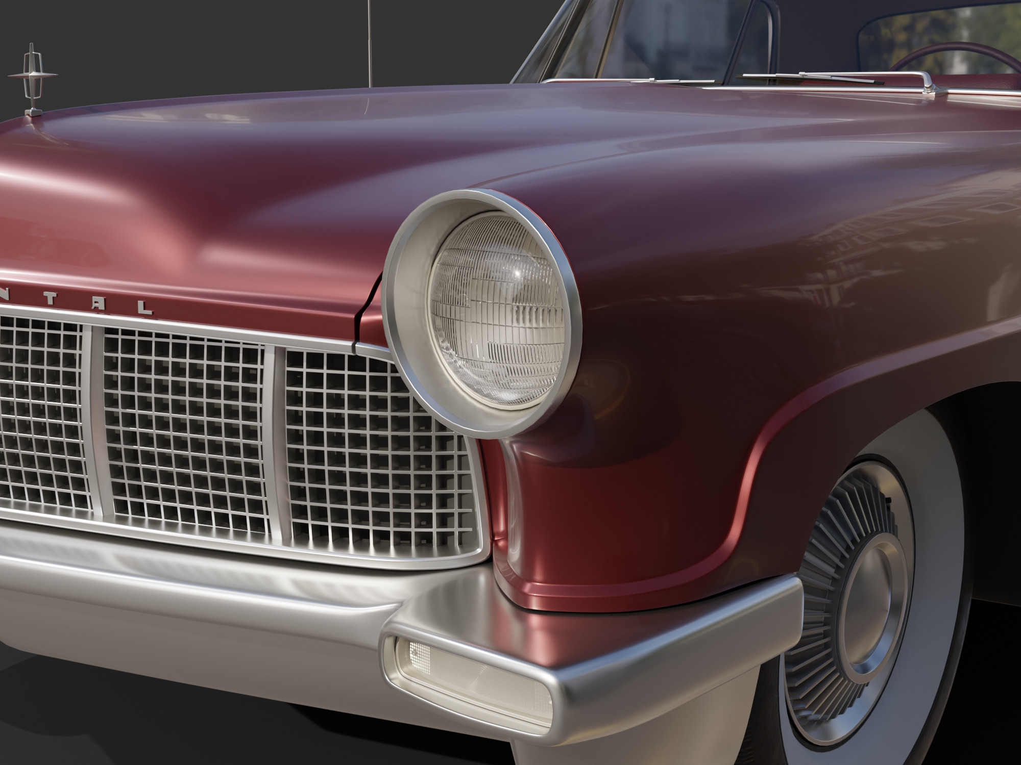 1956 Lincoln Continental Mark II 3D model_11
