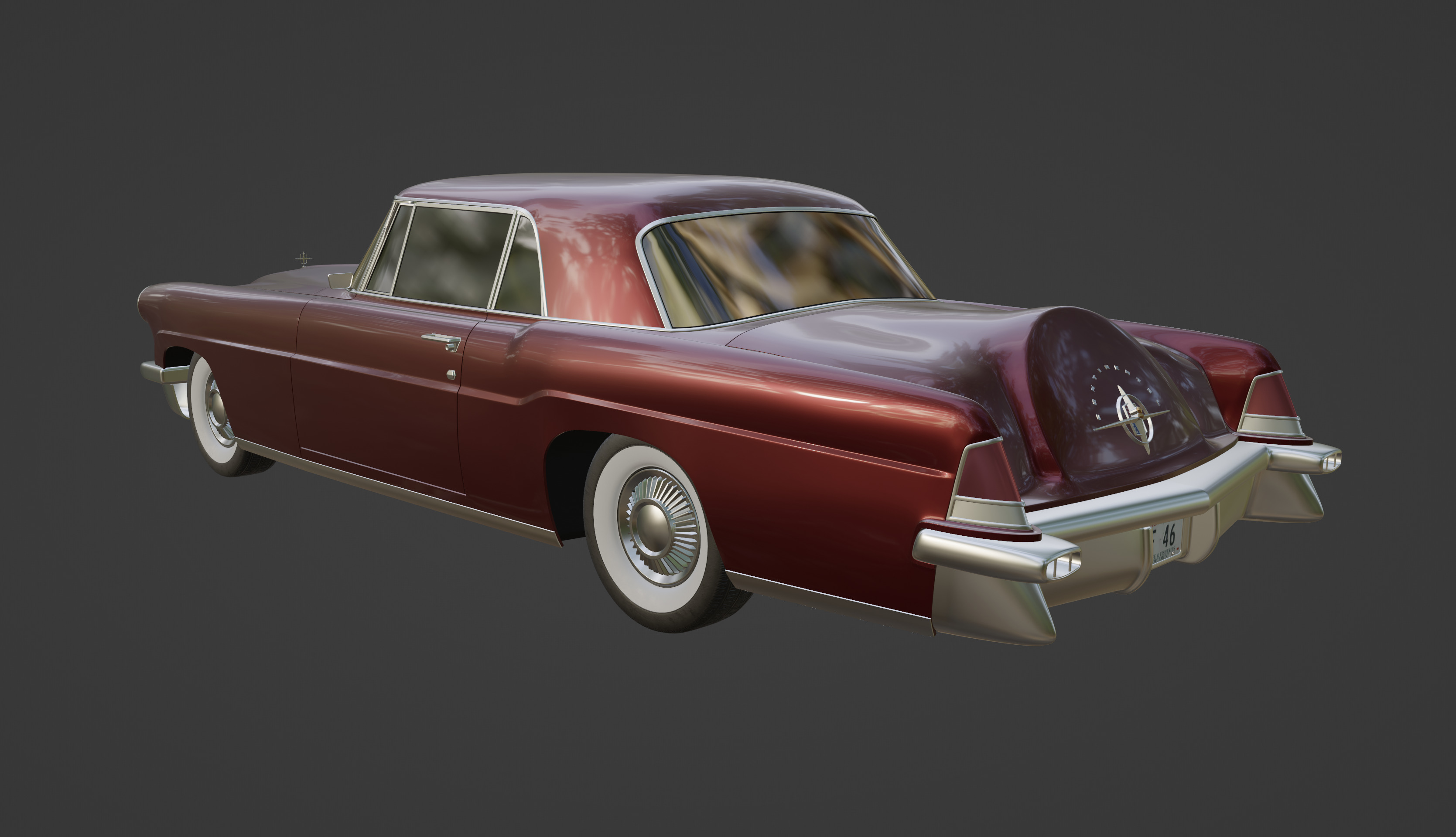 1956 Lincoln Continental Mark II 3D model_22
