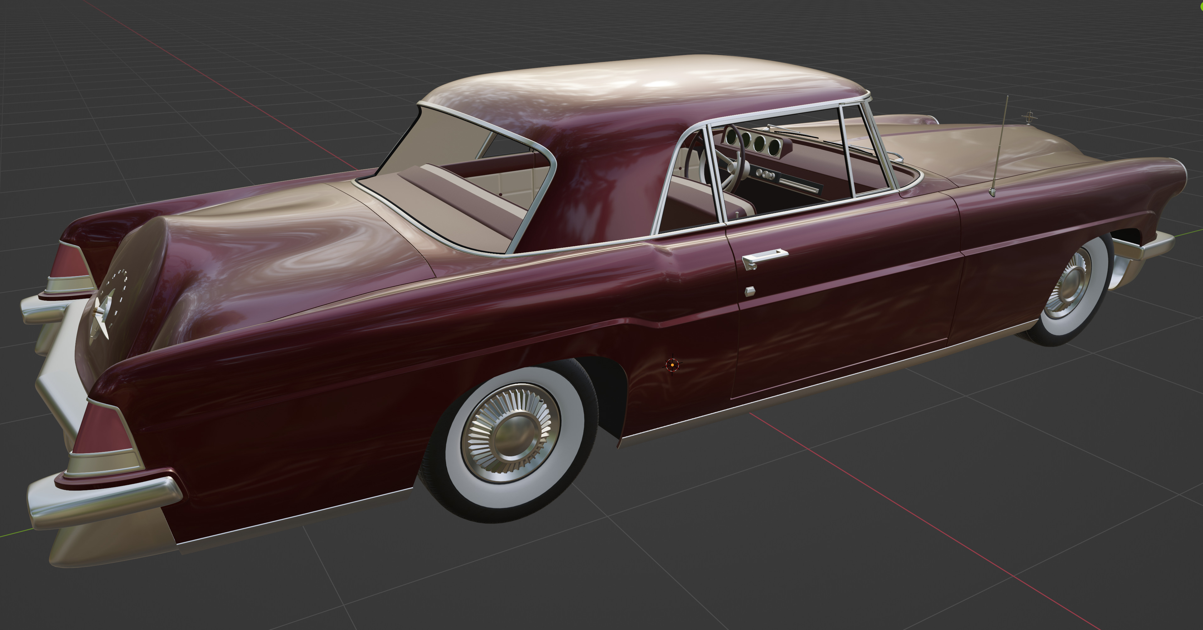 1956 Lincoln Continental Mark II 3D model_24
