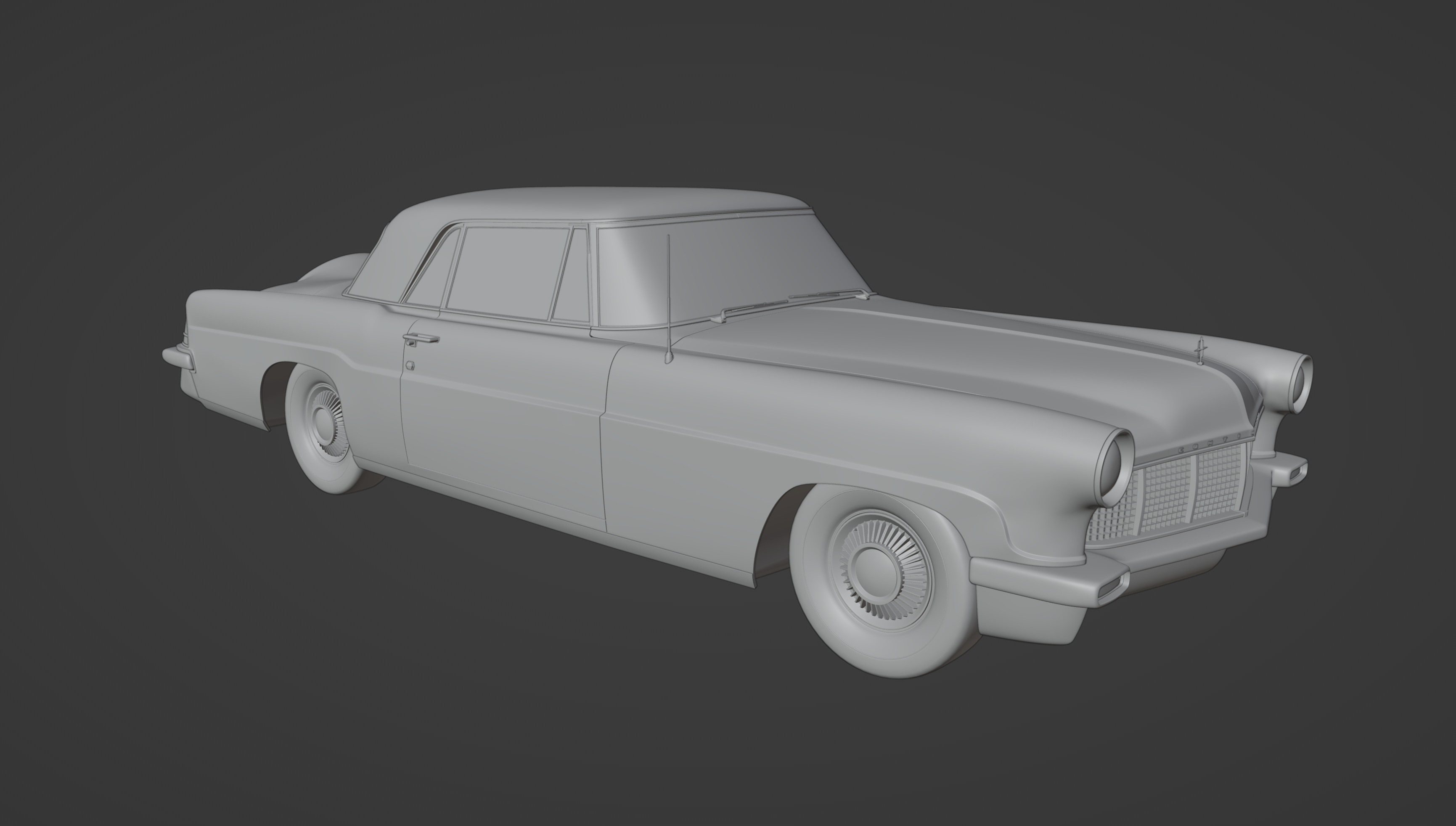 1956 Lincoln Continental Mark II 3D model_20