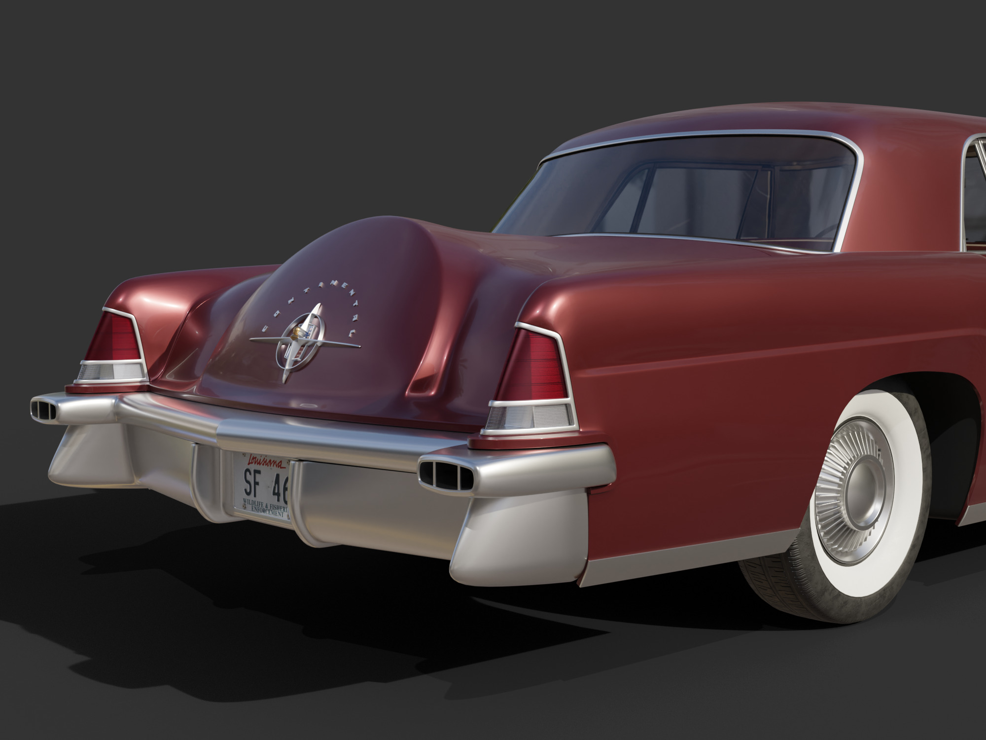 1956 Lincoln Continental Mark II 3D model_14