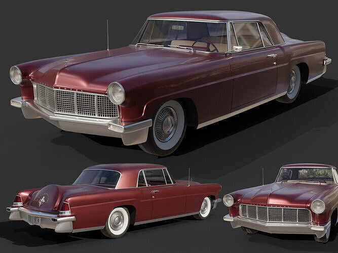 1956 Lincoln Continental Mark II 3D model