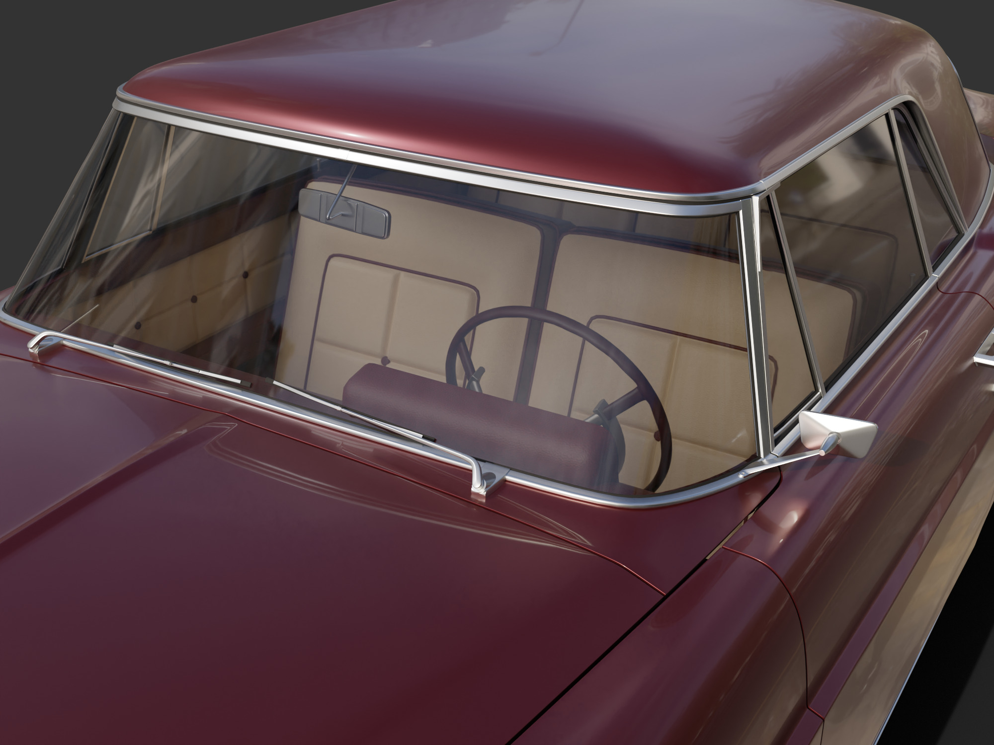 1956 Lincoln Continental Mark II 3D model_13