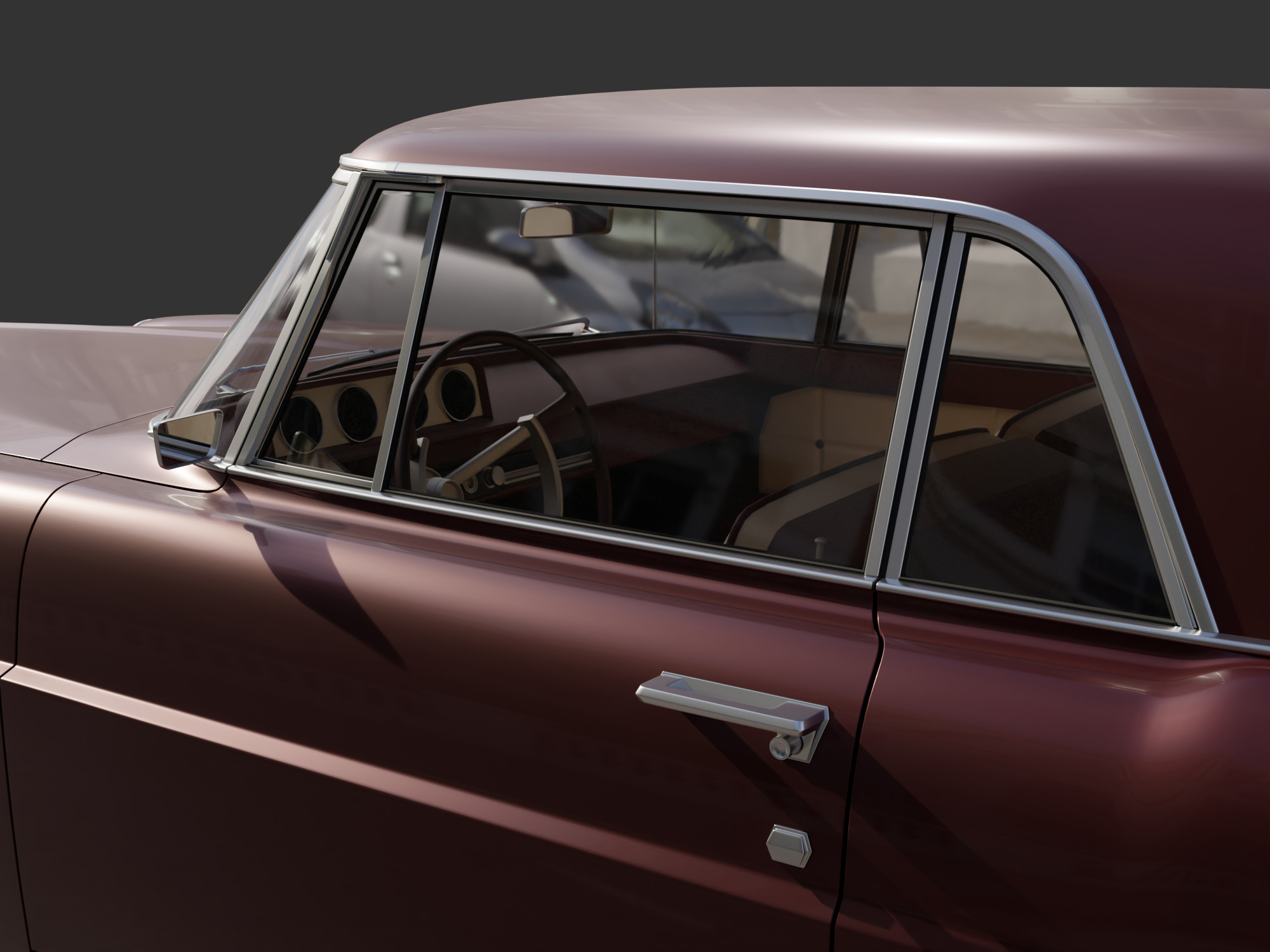 1956 Lincoln Continental Mark II 3D model_12