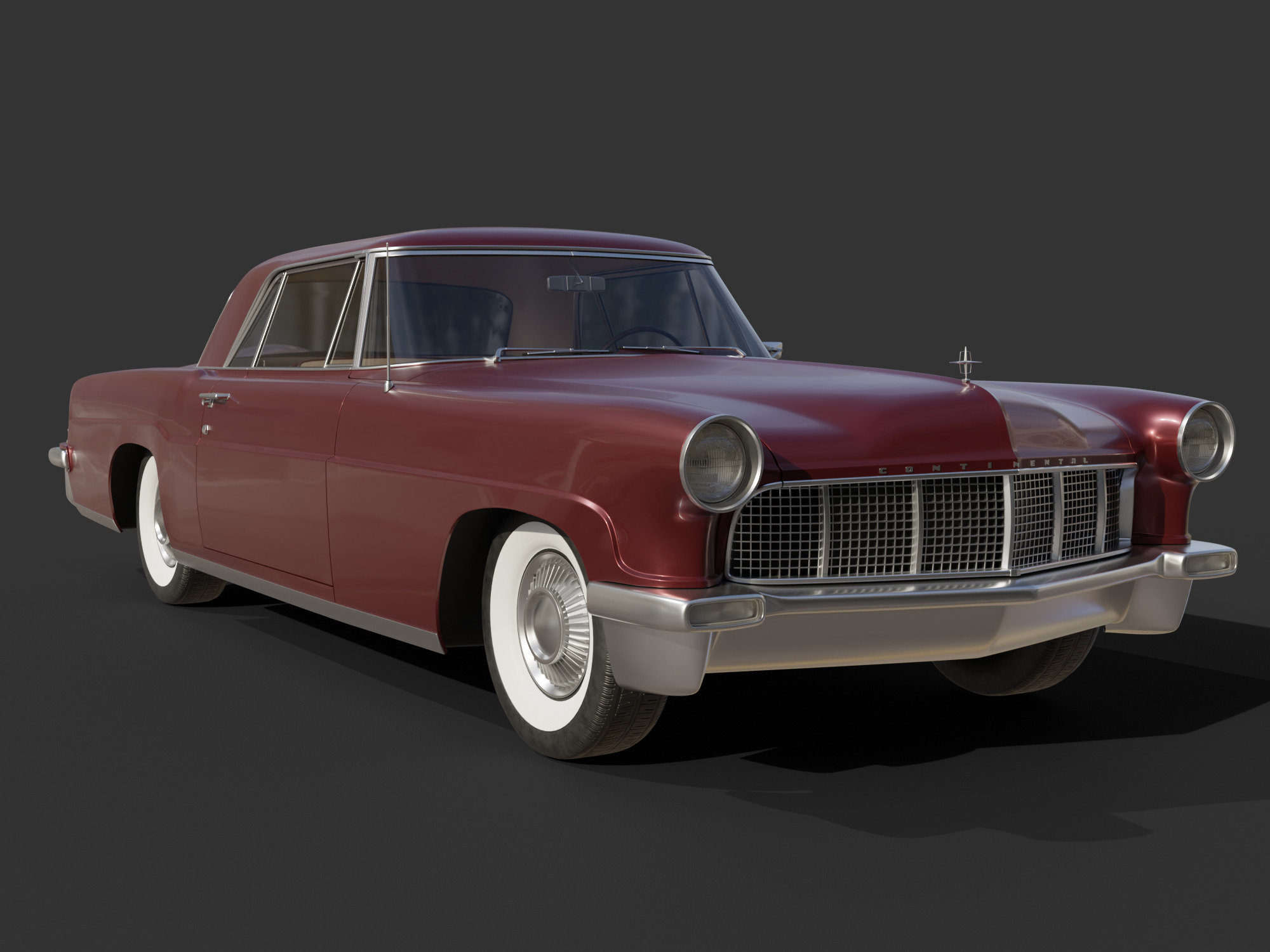 1956 Lincoln Continental Mark II 3D model_18