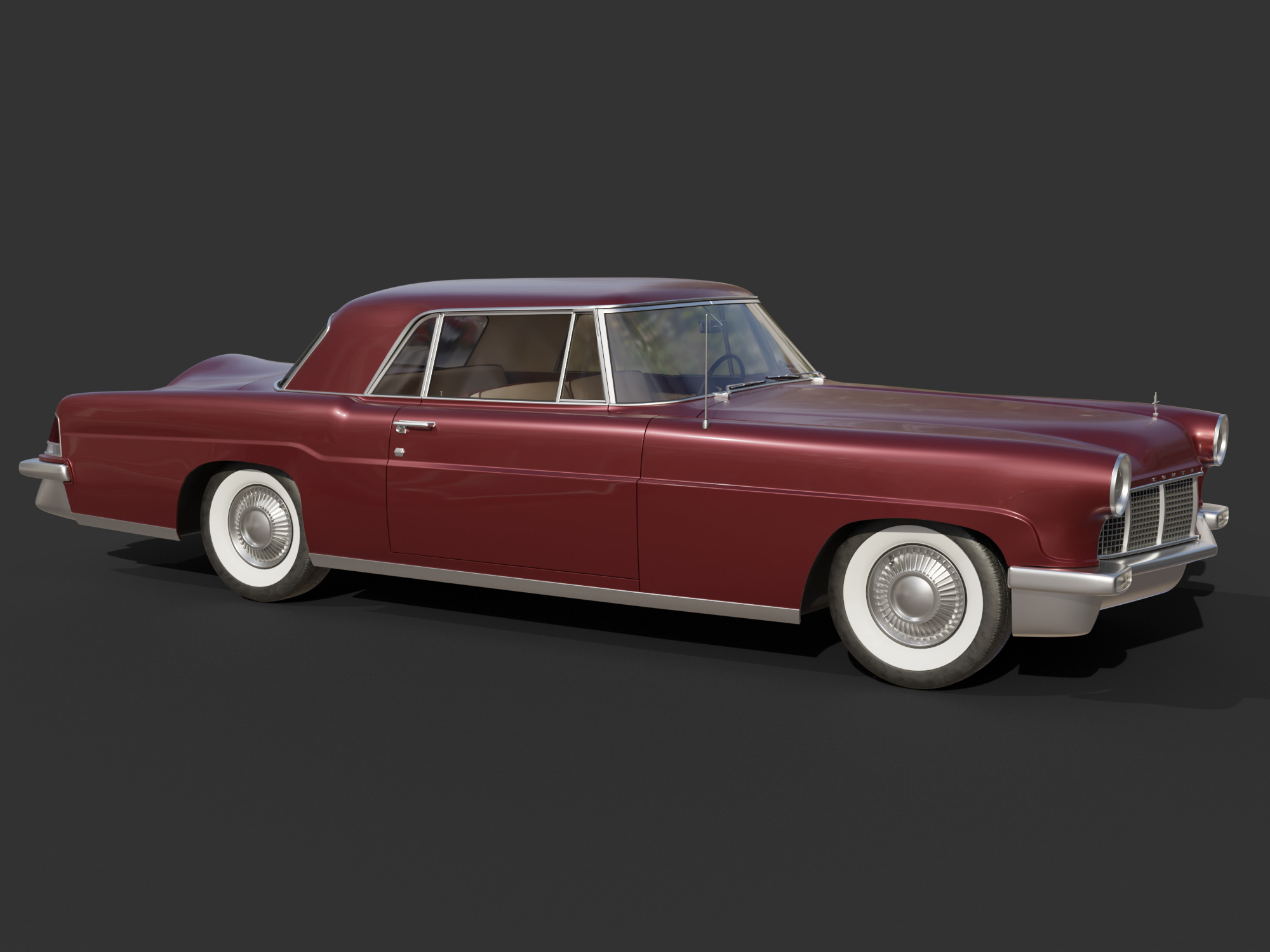 1956 Lincoln Continental Mark II 3D model_17
