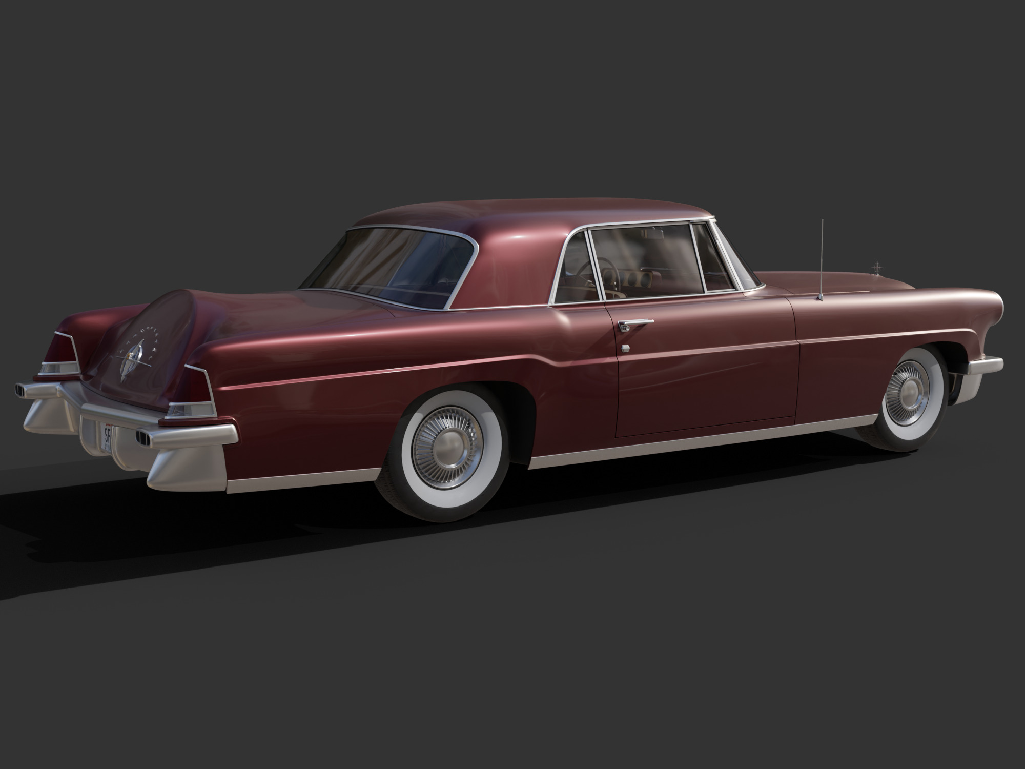1956 Lincoln Continental Mark II 3D model_7