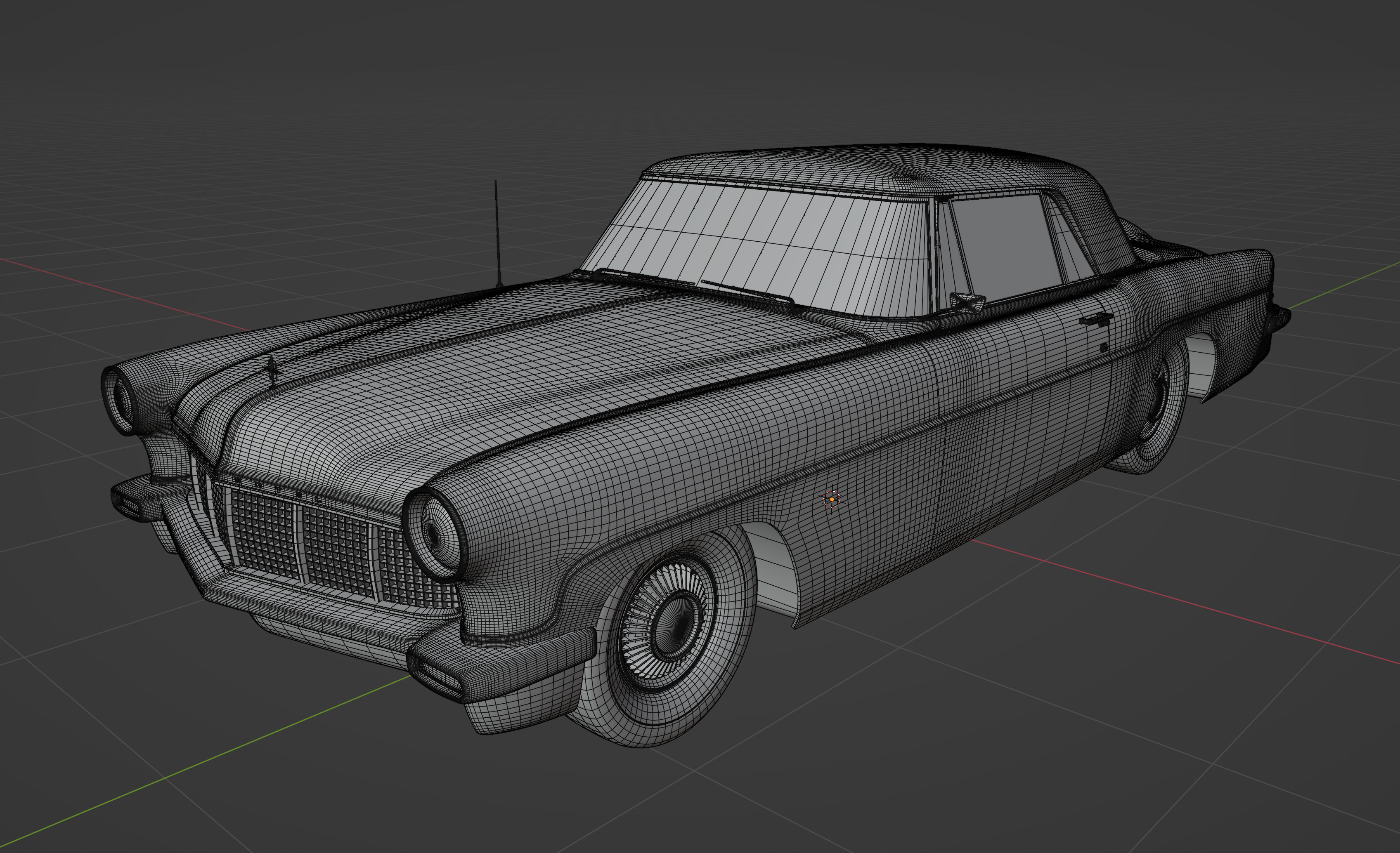 1956 Lincoln Continental Mark II 3D model_26