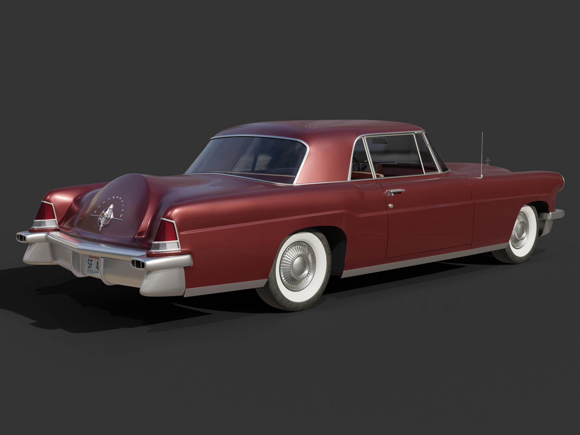 1956 Lincoln Continental Mark II 3D model_16