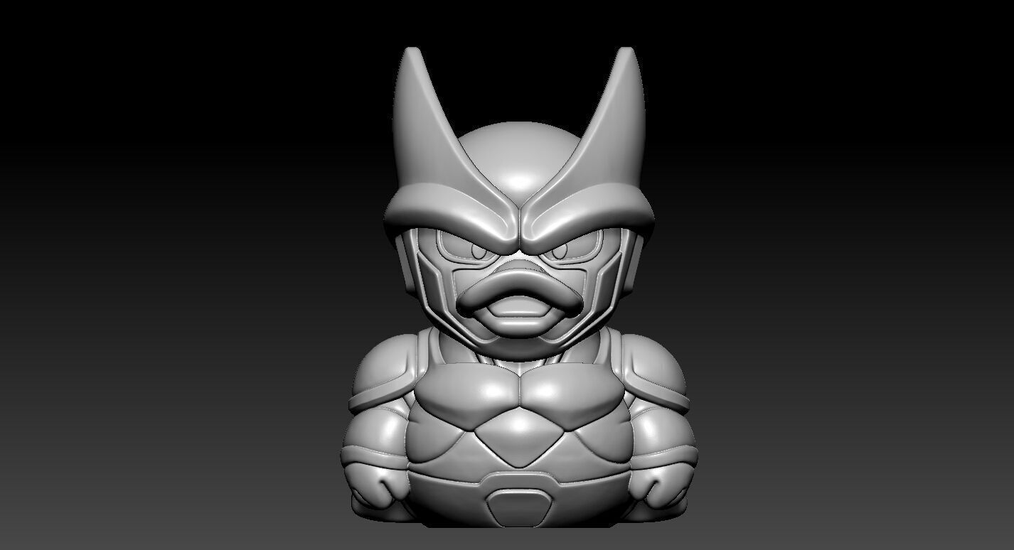 Rubber Duck - Dragon Ball Z Cell model - 3d print 3D print model_2