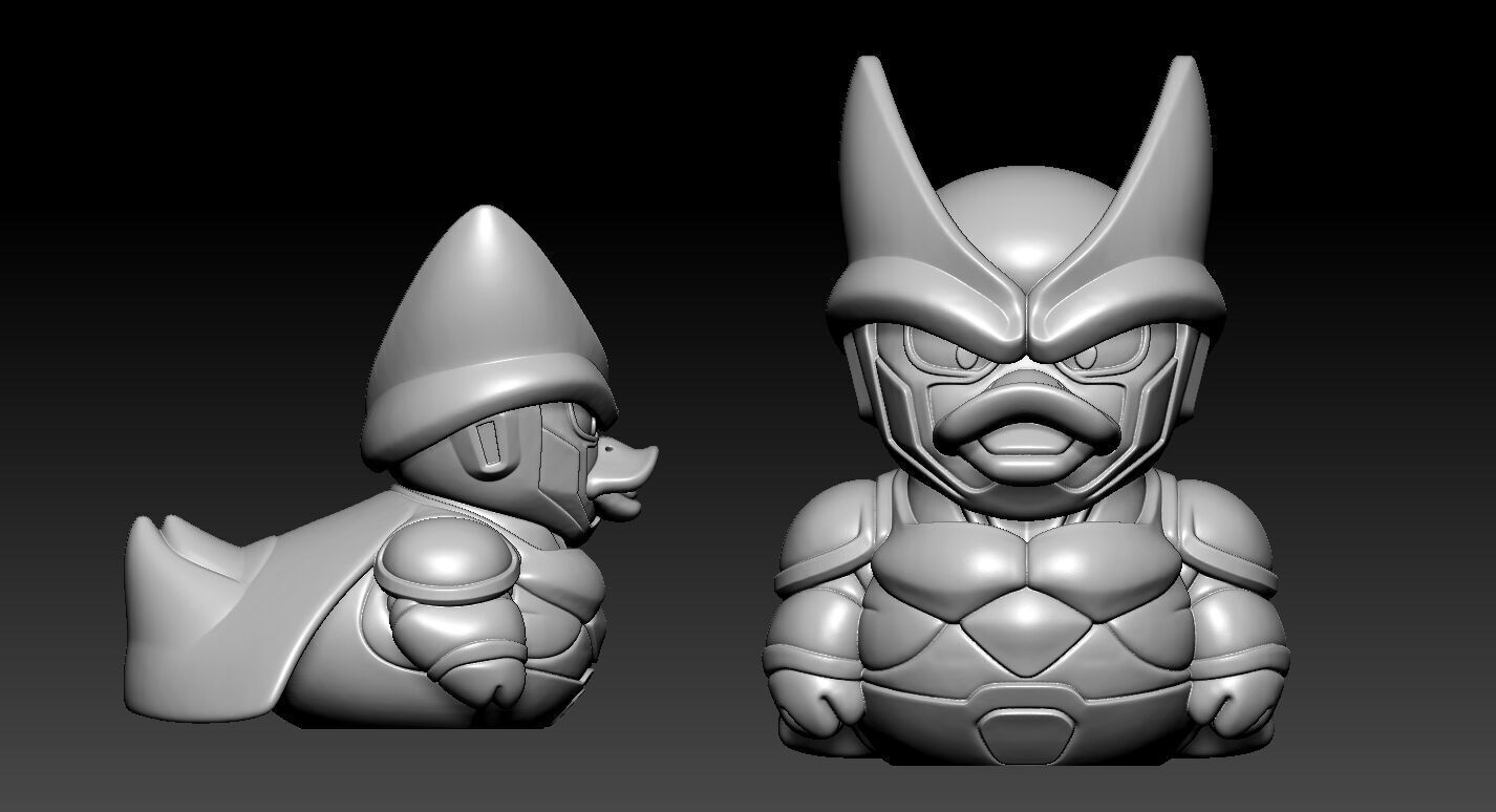 Rubber Duck - Dragon Ball Z Cell model - 3d print 3D print model_4