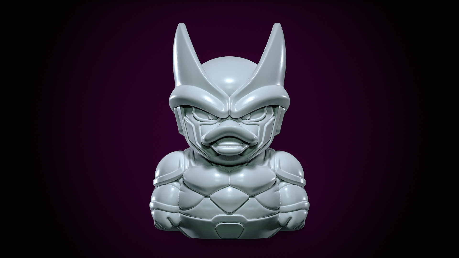 Rubber Duck - Dragon Ball Z Cell model - 3d print 3D print model_3