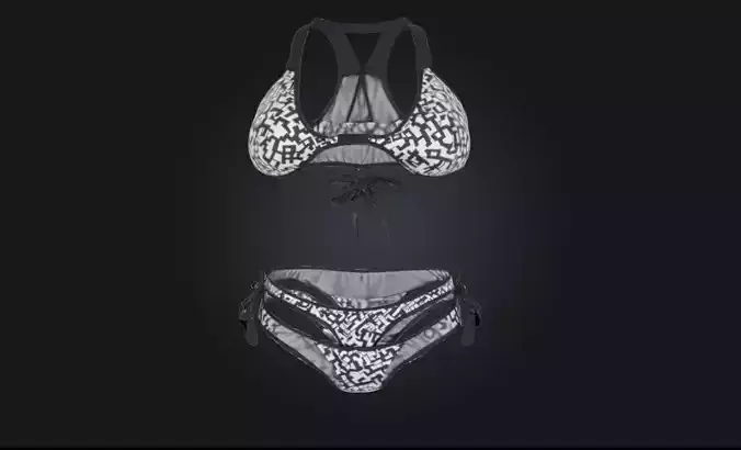 Bikini Pattern Style Swimwear Model for Beach and Fashion 