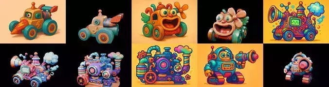 Wood Toy bundle 7 pack 100 glb