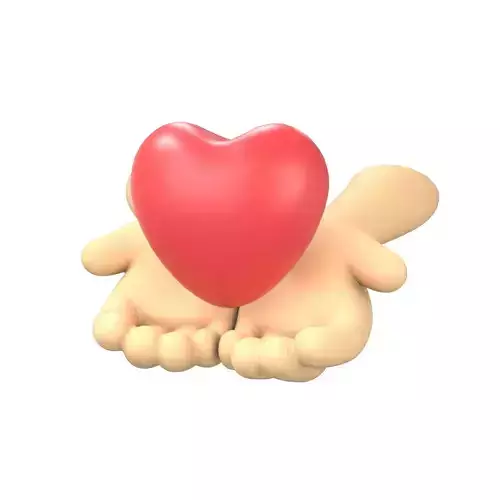 Holding Heart with Both Hands Icon v1 002