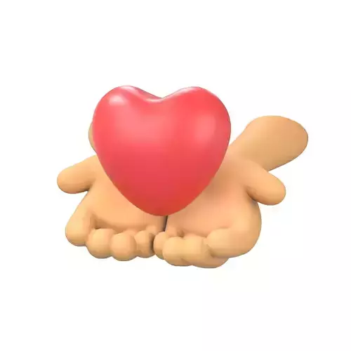Holding Heart with Both Hands Icon v1 003