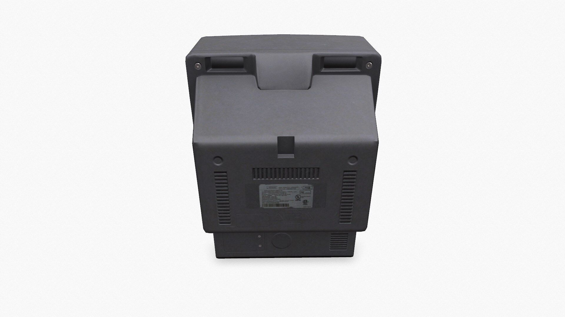 Old CRT TV Low-poly PBR Low-poly 3D model_12