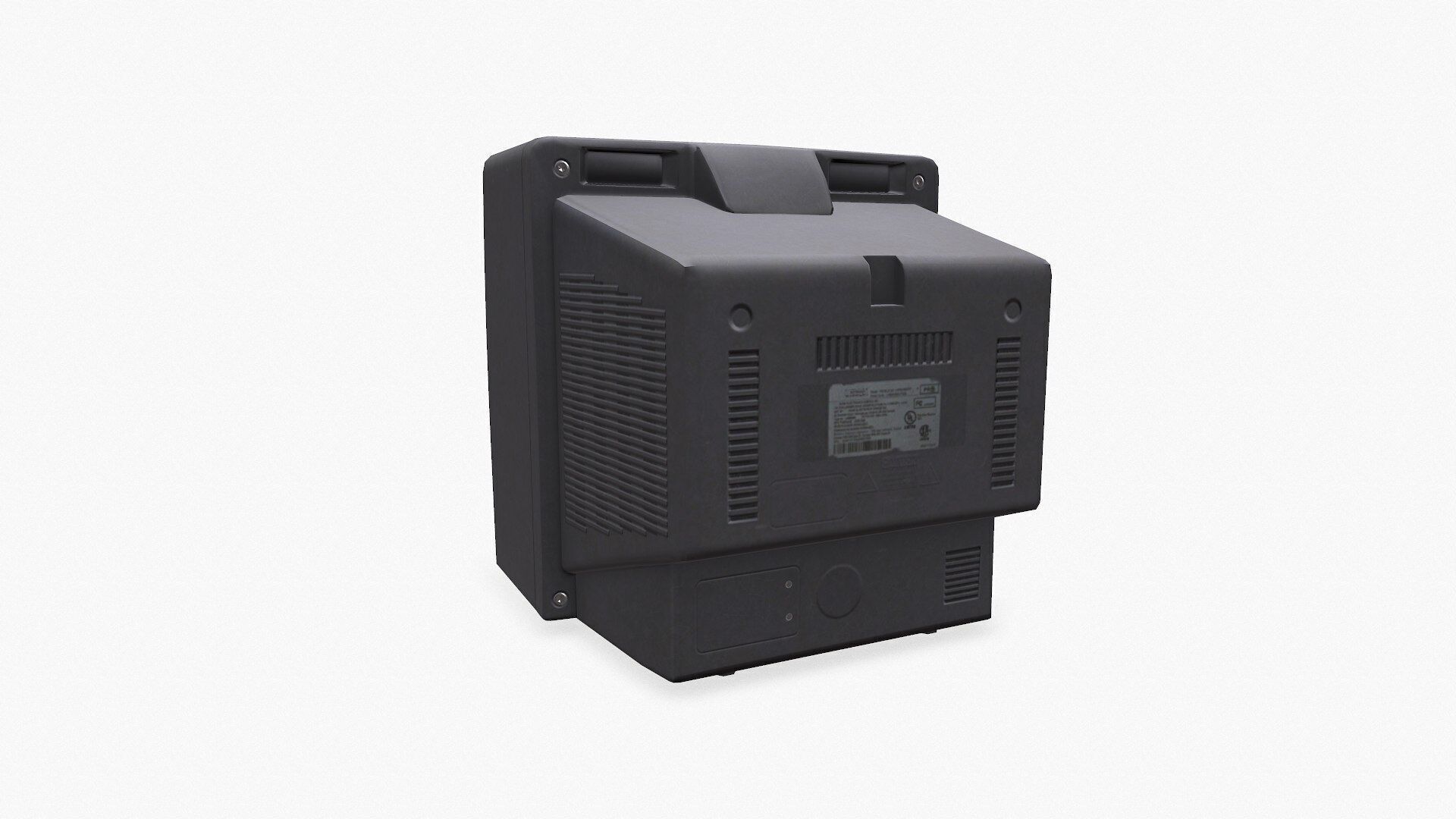 Old CRT TV Low-poly PBR Low-poly 3D model_10